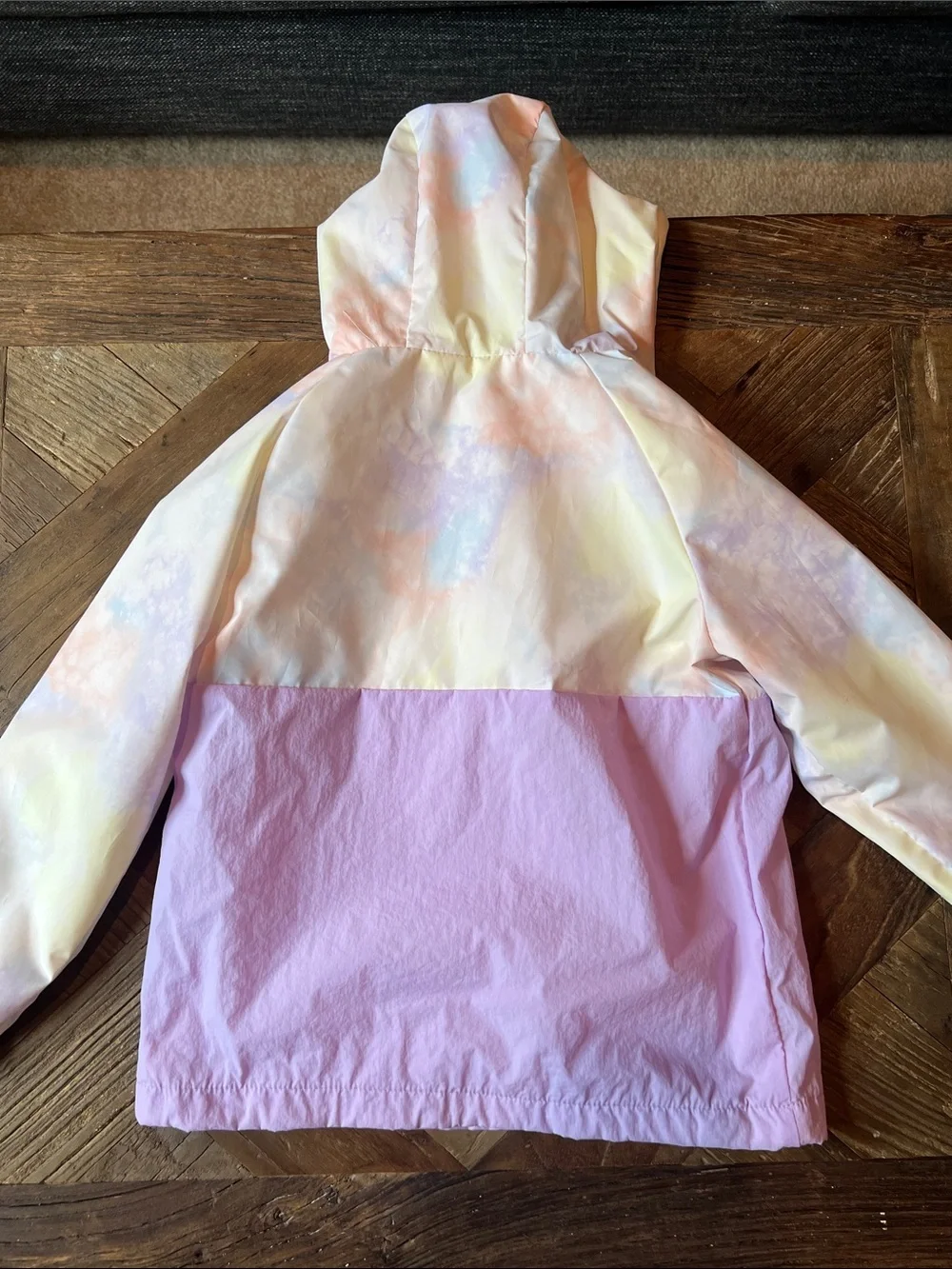 Cat & Jack Pastel Tie-Dye Hooded Windbreaker
